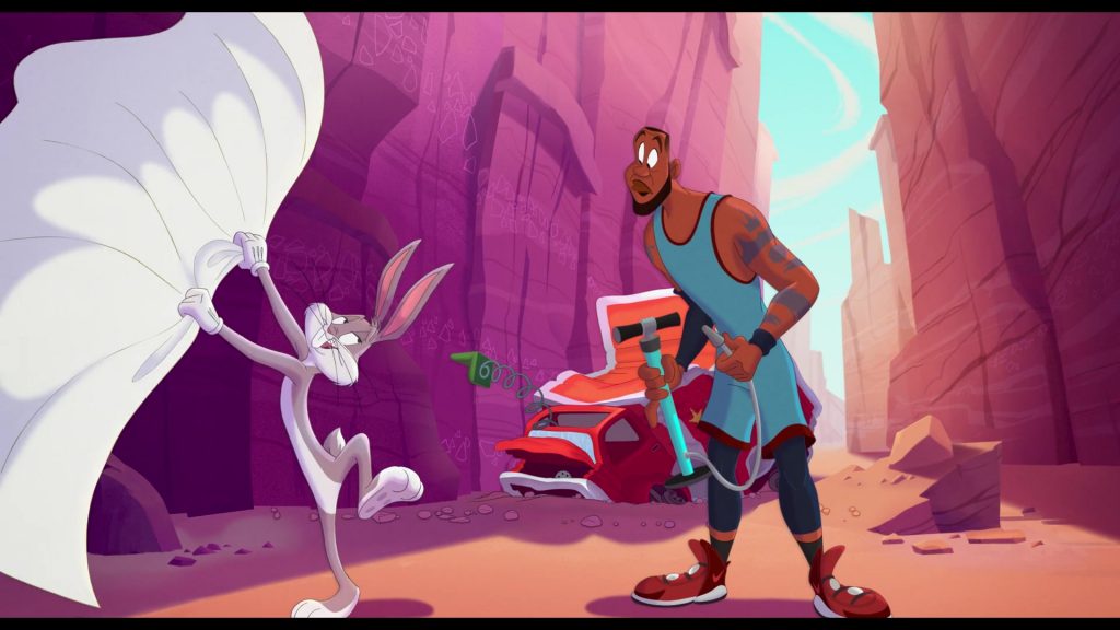 Nike Red Sneakers of LeBron James (Animated) in Space Jam - A New Legacy (2021) (Image 3)