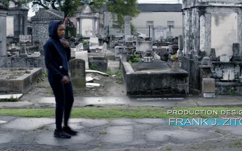 Nike Running Shoes Worn by Naomie Harris in Black and Blue (2019) (Image 1)