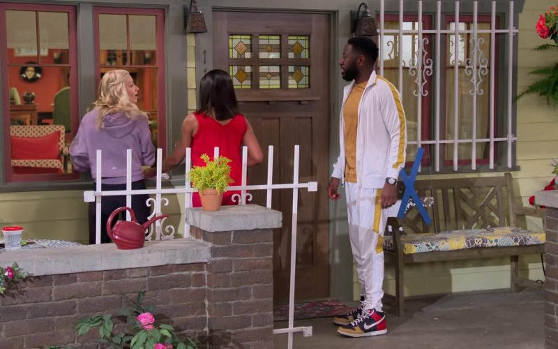 Nike SB Zoom Dunk High Top Sneakers Worn by Sheaun McKinney as Malcolm Butler in The Neighborhood S03E05 “Welcome to the Road Trip” (2020) (Image 1)