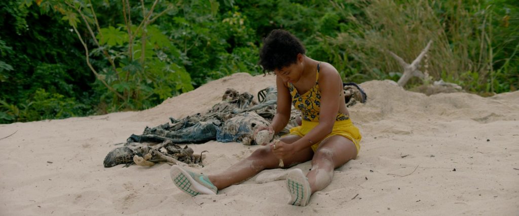 Nike Shoes (Green) Worn by Kiersey Clemons as Jenn in Sweetheart (2019) (Image 9)