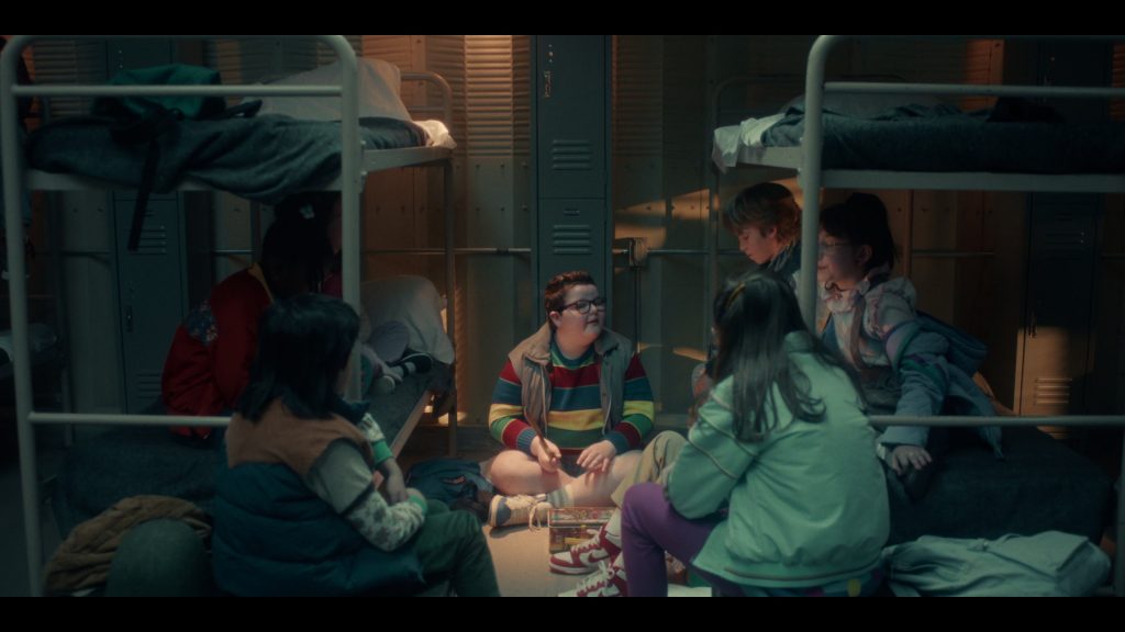 Nike Shoes, JanSport Backpack in Stranger Things S05E04 “Chapter Four – Sorcerer” (2025) (Image 1)