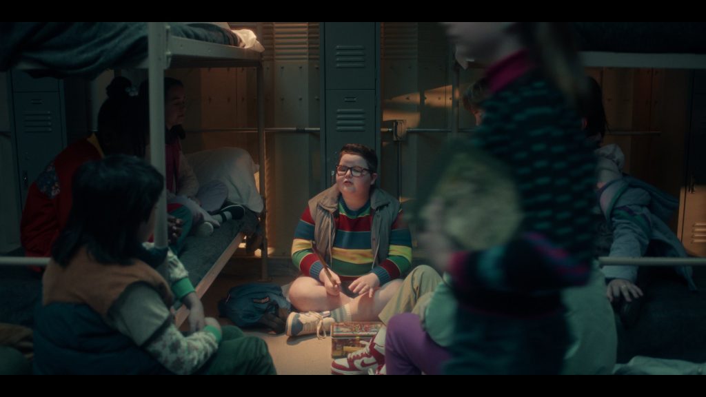Nike Shoes, JanSport Backpack in Stranger Things S05E04 “Chapter Four – Sorcerer” (2025) (Image 4)