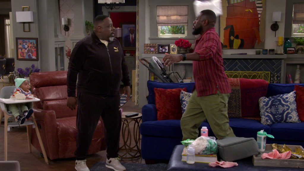 Nike Shoes, Puma Tracksuit in The Neighborhood S07E14 “Welcome to the Blowout” (2025) (Image 1)