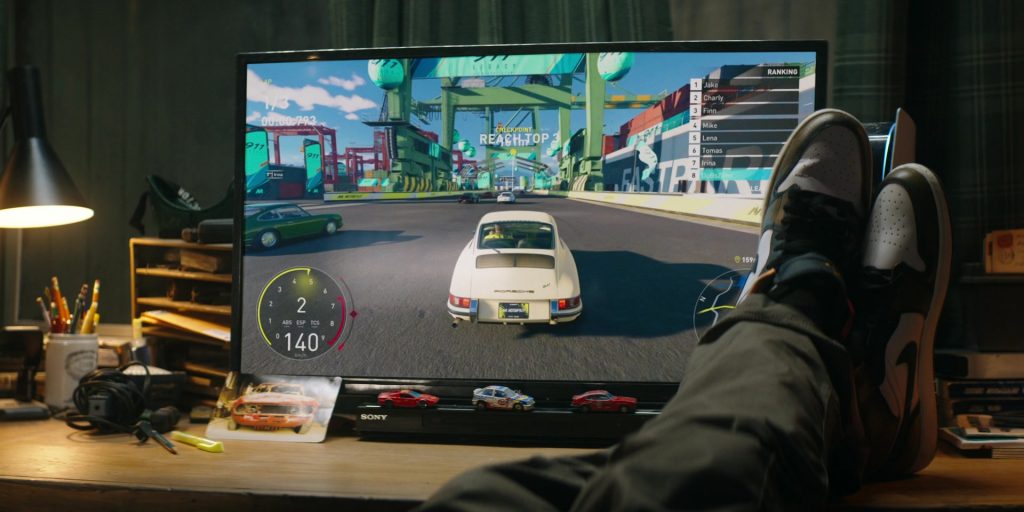 Nike Shoes, Sony, PlayStation Console in Motorheads S01E01 “Pilot” (2025) (Image 1)