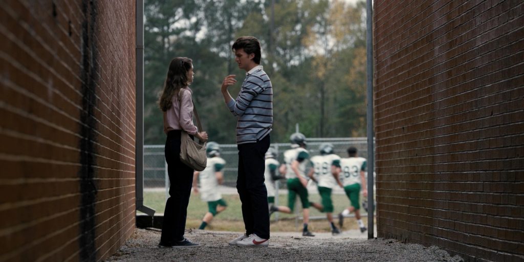 Nike Shoes With Red Logo Worn by Joe Keery (Steve Harrington) in Stranger Things - The Body (2016) (Image 1)