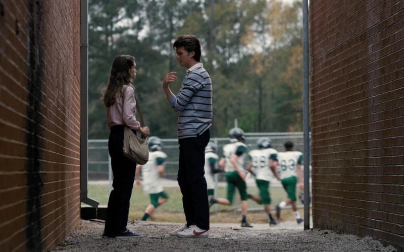 Nike Shoes With Red Logo Worn by Joe Keery (Steve Harrington) in Stranger Things - The Body (2016) (Image 1)