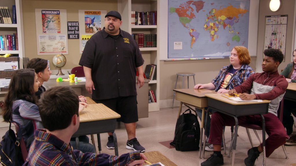 Nike Shoes Worn by Gabriel Iglesias & Jansport Backpack Used by Tucker Albrizzi in Mr. Iglesias – Season 1, Episode 7, “Talent Show” (2019) (Image 1)