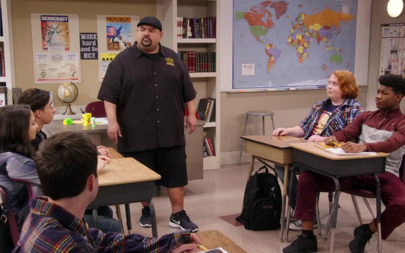Nike Shoes Worn by Gabriel Iglesias & Jansport Backpack Used by Tucker Albrizzi in Mr. Iglesias – Season 1, Episode 7, “Talent Show” (2019) (Image 1)