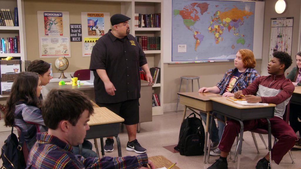 Nike Shoes Worn by Gabriel Iglesias & Jansport Backpack Used by Tucker Albrizzi in Mr. Iglesias – Season 1, Episode 7, “Talent Show” (2019) (Image 2)
