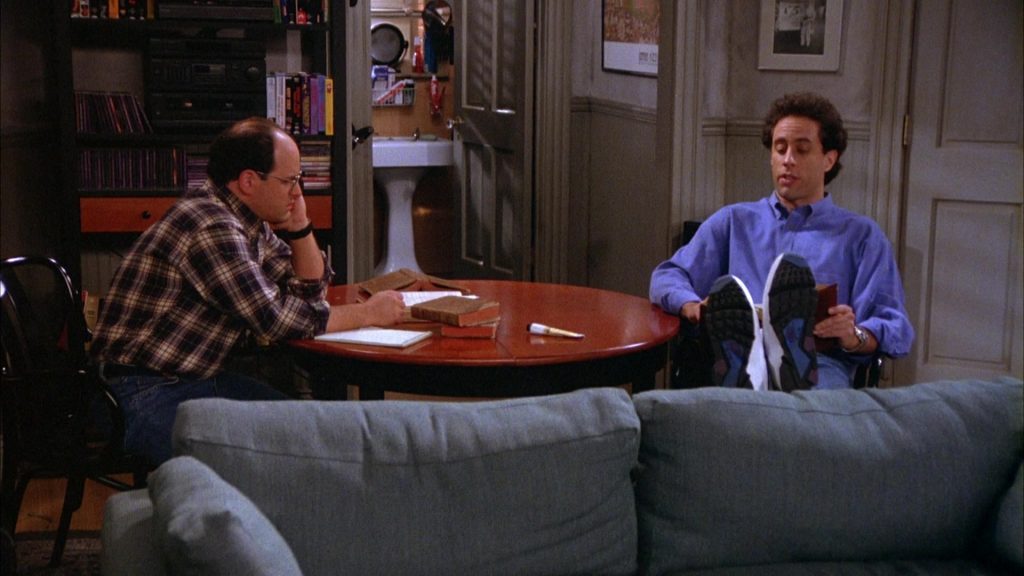 Nike Shoes Worn by Jerry Seinfeld in Seinfeld Season 5 Episode 11 “The Conversion” (1993) (Image 1)