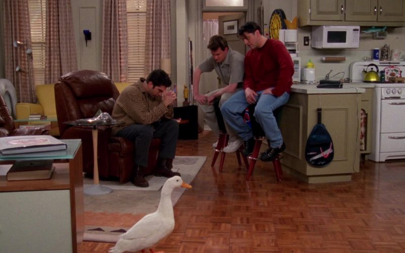 Nike Shoes Worn by Matthew Perry (Chandler Bing) and HEAD Squash Racket in Friends Season 4 Episode 23 “The One With Ross’ Wedding” (1998) (Image 1)