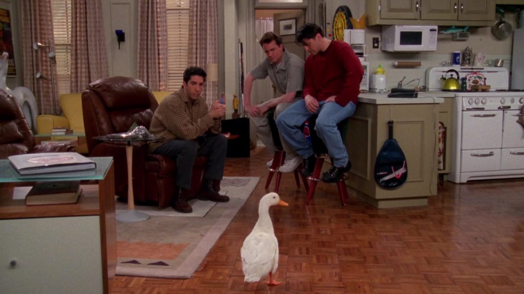 Nike Shoes Worn by Matthew Perry (Chandler Bing) and HEAD Squash Racket in Friends Season 4 Episode 23 “The One With Ross’ Wedding” (1998) (Image 2)