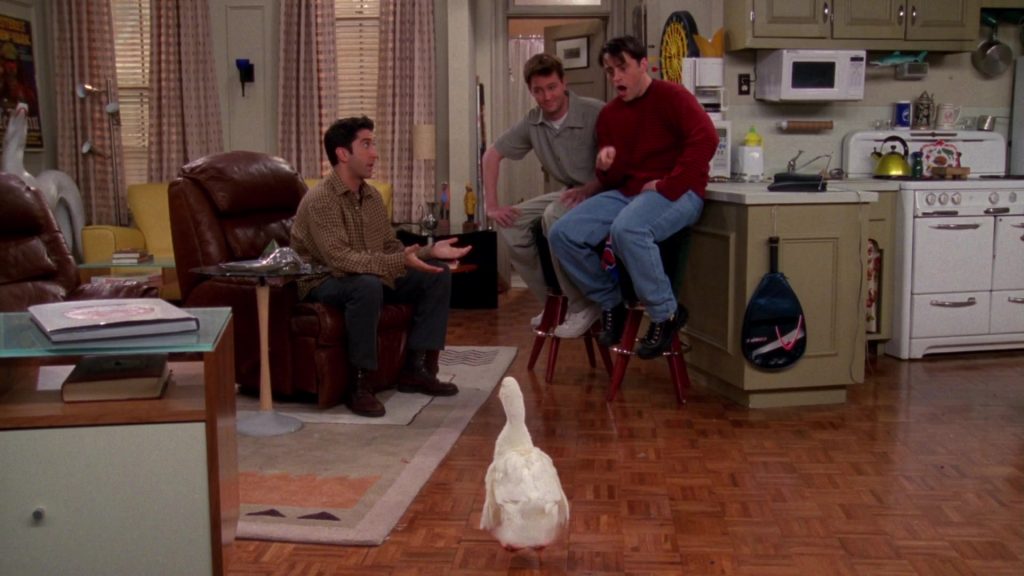Nike Shoes Worn by Matthew Perry (Chandler Bing) and HEAD Squash Racket in Friends Season 4 Episode 23 “The One With Ross’ Wedding” (1998) (Image 4)