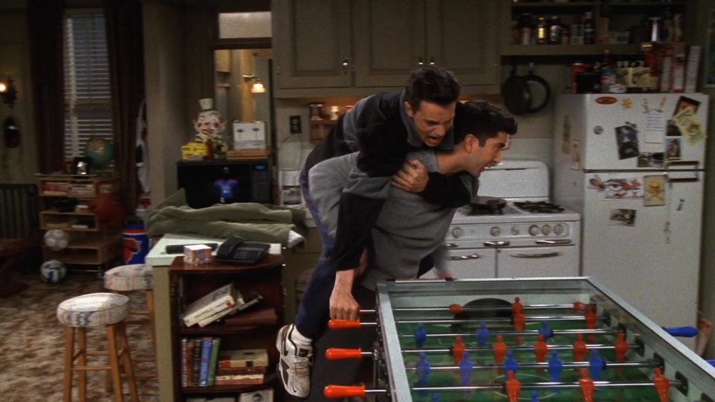 Nike Shoes Worn by Matthew Perry (Chandler Bing) in Friends Season 3 Episode 19 “The One With the Tiny T-Shirt” (1997) (Image 2)