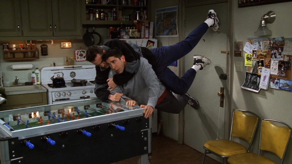 Nike Shoes Worn by Matthew Perry (Chandler Bing) in Friends Season 3 Episode 19 “The One With the Tiny T-Shirt” (1997) (Image 4)