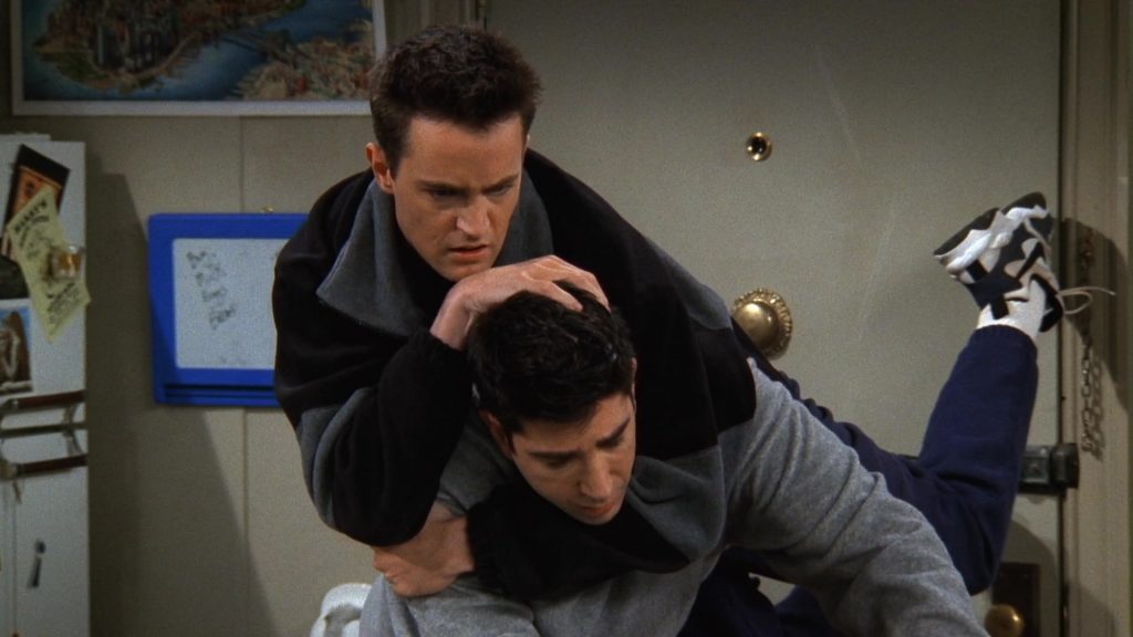 Nike Shoes Worn by Matthew Perry (Chandler Bing) in Friends Season 3 Episode 19 “The One With the Tiny T-Shirt” (1997) (Image 7)