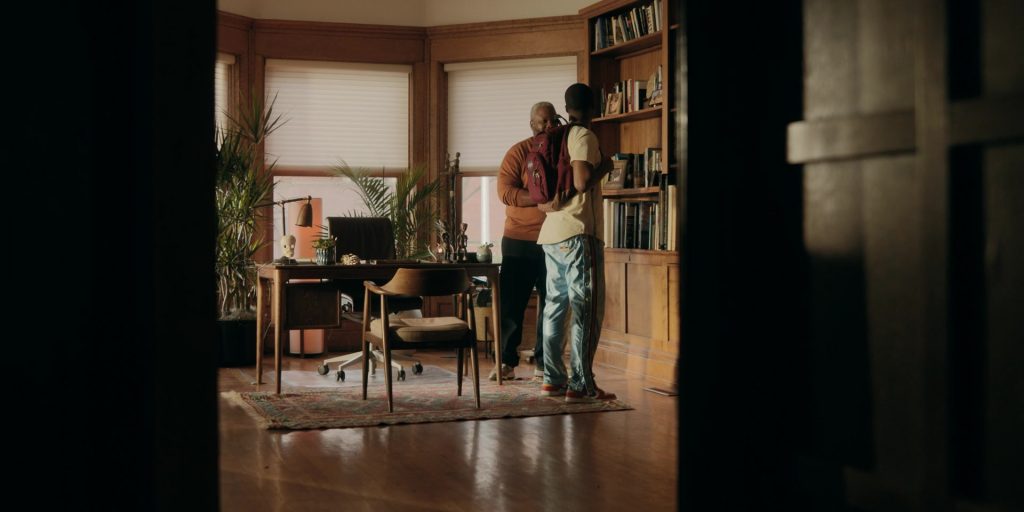 Nike Shoes and Jansport Backpack in The Chi S06E12 “City of Gold” (2024) (Image 8)