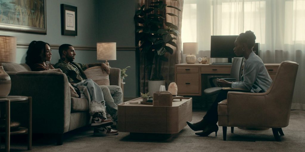 Nike Shoes in The Chi S07E10 “Tha Block Is Hot” (2025) (Image 17)