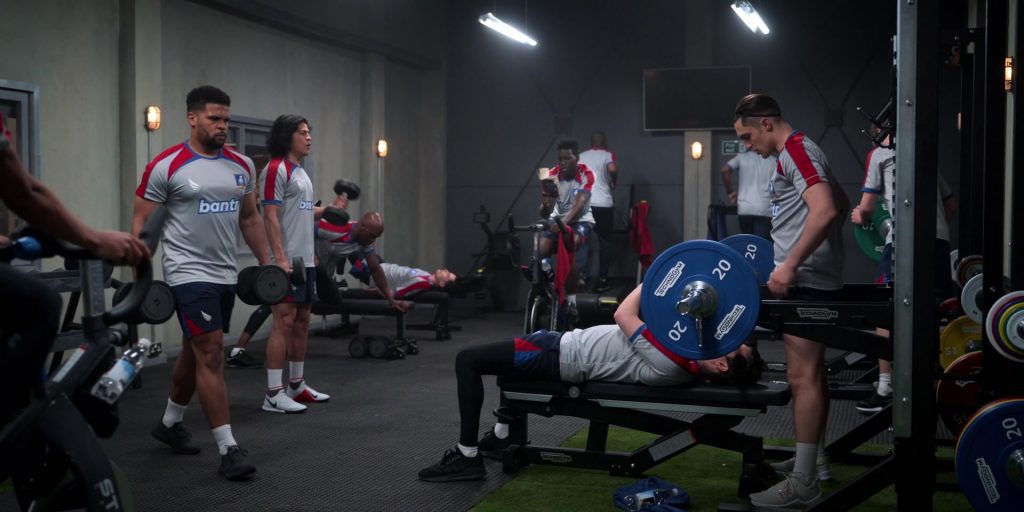 Nike Shoes of Cristo Fernández as Dani Rojas in Ted Lasso S02E08 “Man City” (2021) (Image 1)