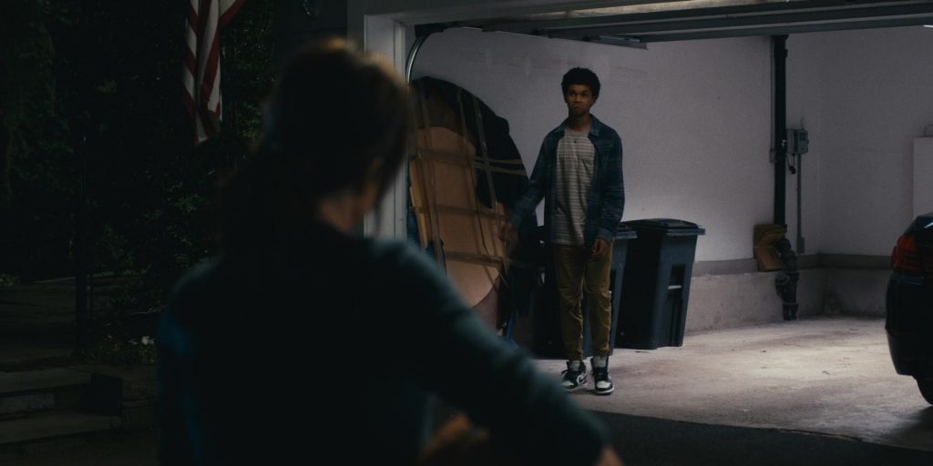 Nike Shoes of Jaden Michael as Mickey Bolitar in Harlan Coben's Shelter S01E03 “The Dirt Locker” (2023) (Image 1)