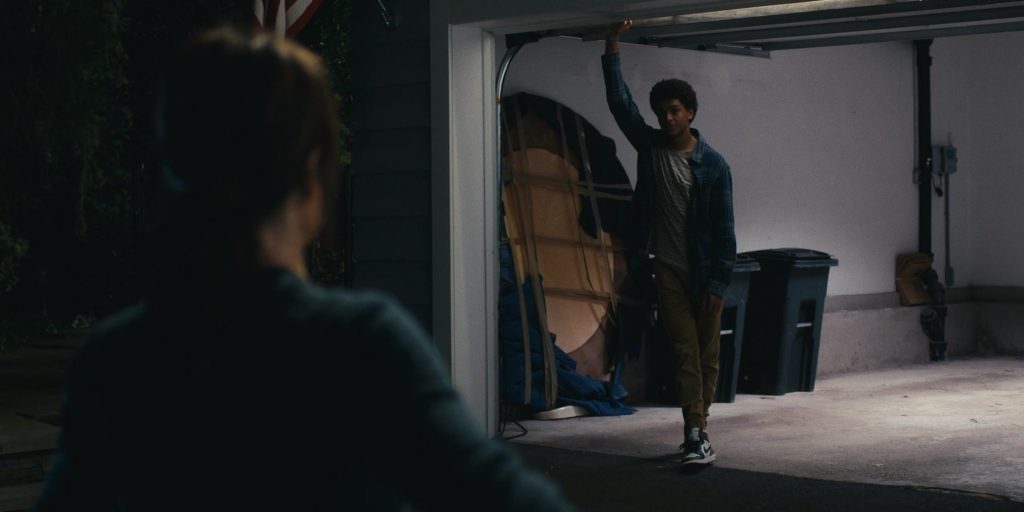 Nike Shoes of Jaden Michael as Mickey Bolitar in Harlan Coben's Shelter S01E03 “The Dirt Locker” (2023) (Image 13)