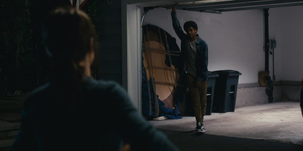 Nike Shoes of Jaden Michael as Mickey Bolitar in Harlan Coben's Shelter S01E03 “The Dirt Locker” (2023) (Image 14)