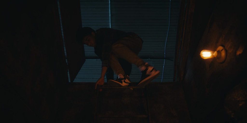 Nike Shoes of Jaden Michael as Mickey Bolitar in Harlan Coben's Shelter S01E03 “The Dirt Locker” (2023) (Image 3)