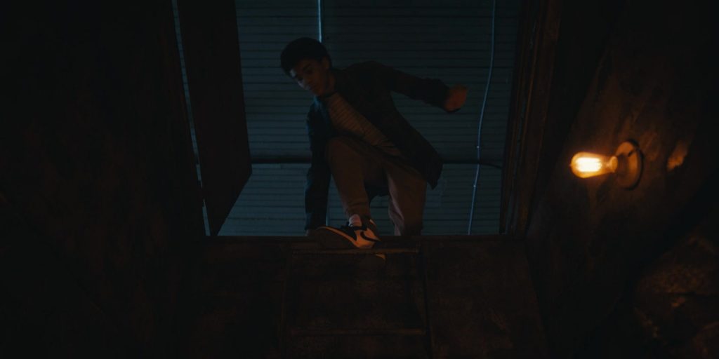 Nike Shoes of Jaden Michael as Mickey Bolitar in Harlan Coben's Shelter S01E03 “The Dirt Locker” (2023) (Image 4)