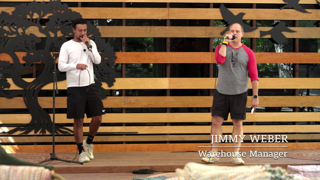 Nike Shorts and Shoes in Jury Duty Presents Company Retreat S01E06 “Culture Fit” (2026) (Image 1)