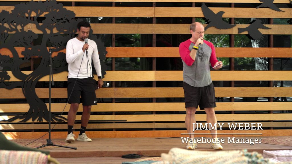 Nike Shorts and Shoes in Jury Duty Presents Company Retreat S01E06 “Culture Fit” (2026) (Image 4)
