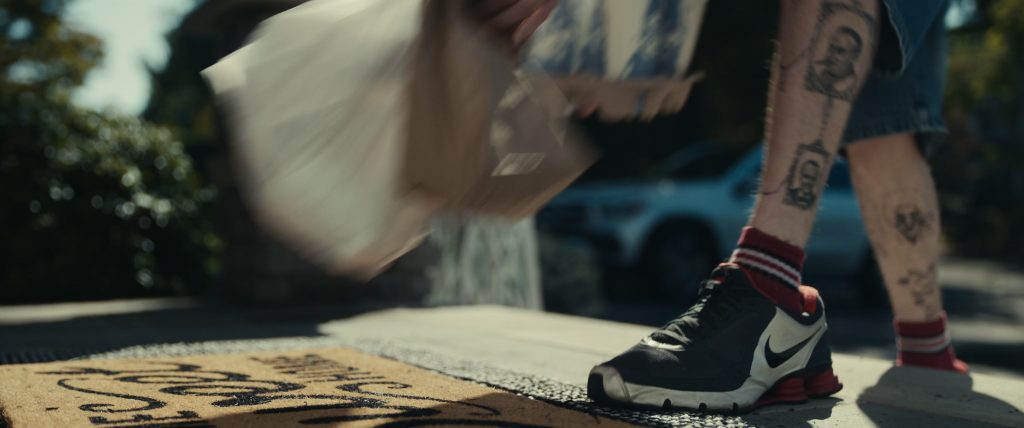 Nike Shox R4 Sneakers Worn by Pete Davidson as Kevin Gill in Dumb Money (2023) (Image 1)