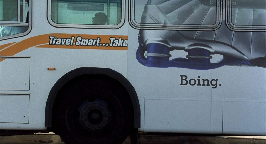 Nike Shox and Nike Boing Shoes Bus Advertising in I Am Sam (2001) (Image 1)