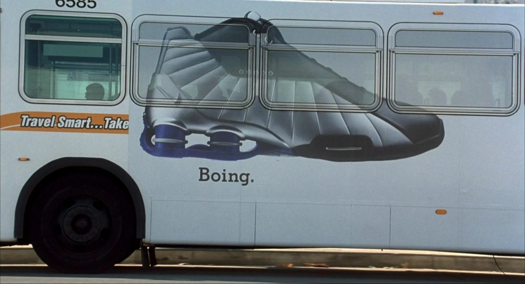 Nike Shox and Nike Boing Shoes Bus Advertising in I Am Sam (2001) (Image 2)
