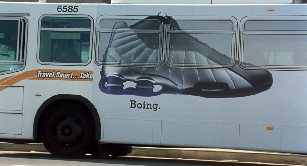 Nike Shox and Nike Boing Shoes Bus Advertising in I Am Sam (2001) (Image 3)