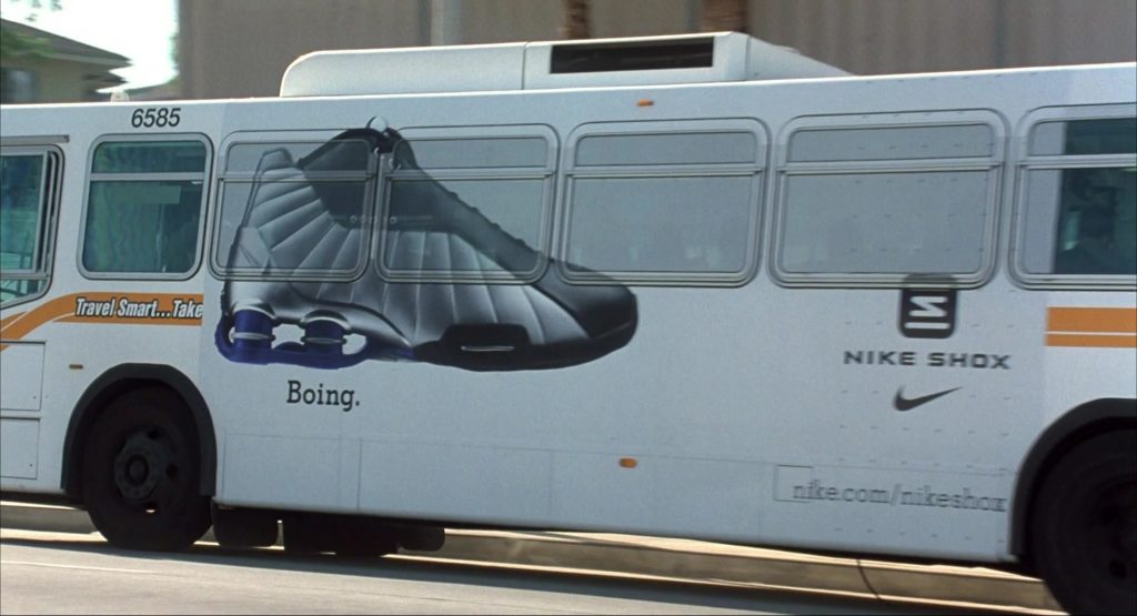 Nike Shox and Nike Boing Shoes Bus Advertising in I Am Sam (2001) (Image 4)