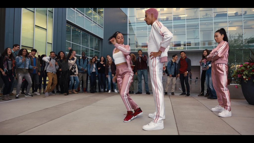Nike Sneakers (All-White) of Keiynan Lonsdale in Work It (2020) (Image 2)