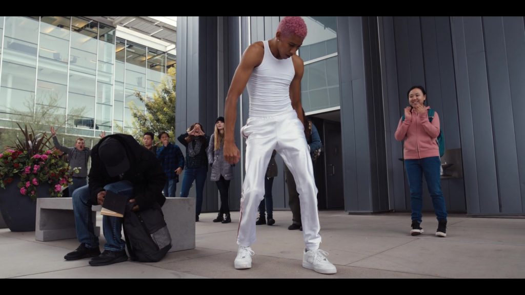 Nike Sneakers (All-White) of Keiynan Lonsdale in Work It (2020) (Image 3)