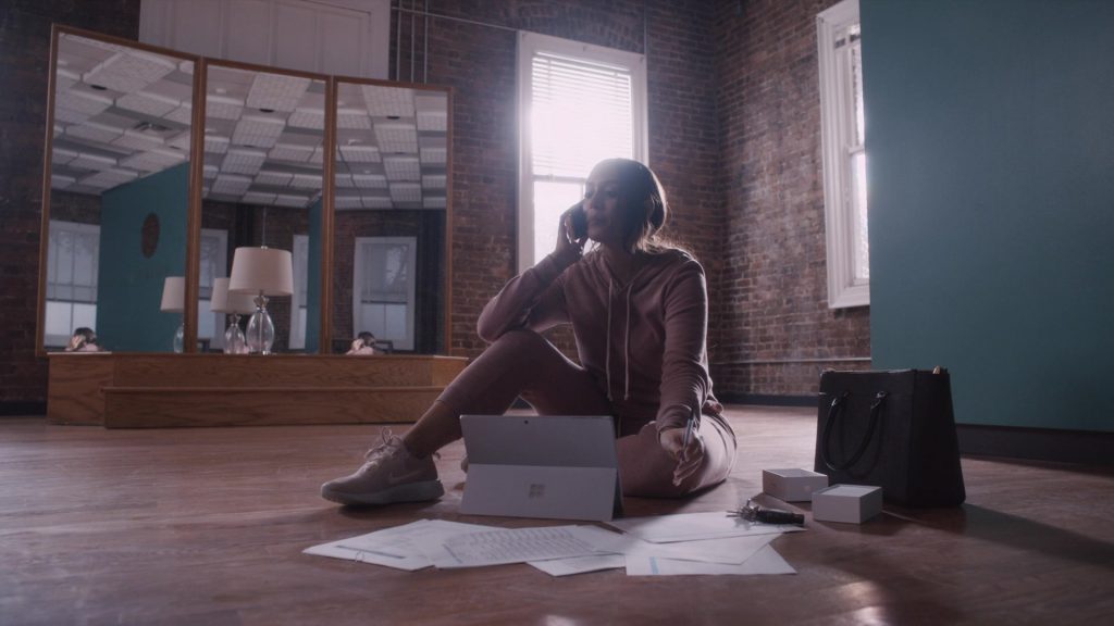 Nike Sneakers And Microsoft Surface Tablet Used by Erica Page in Ambitions – Season 1, Episode 5, “Killing Me Softly” (2019) (Image 1)