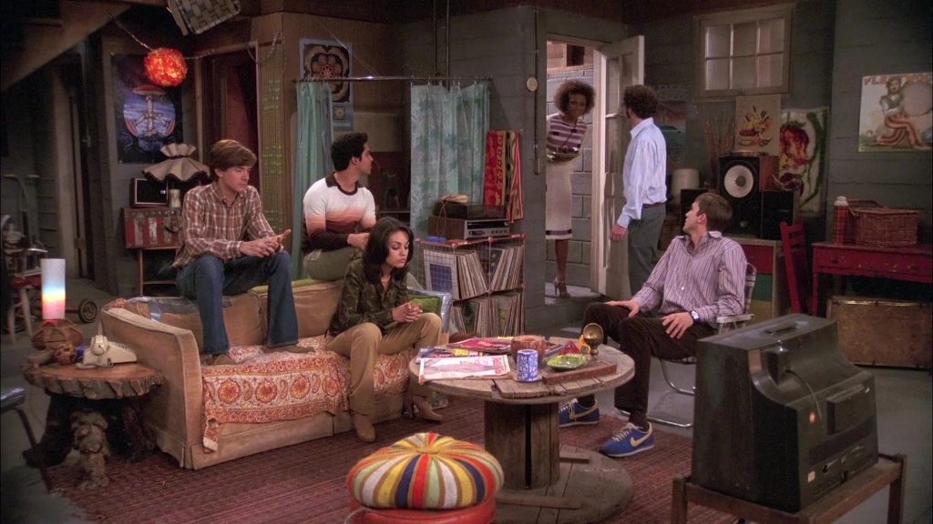 Nike Sneakers (Blue Color) of Ashton Kutcher as Michael Kelso in That '70s Show S07E08 “Angie” (2004) (Image 1)