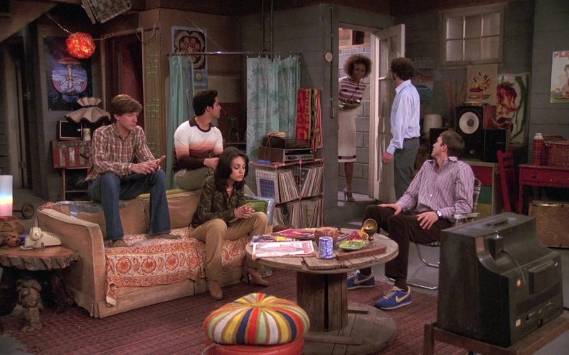 Nike Sneakers (Blue Color) of Ashton Kutcher as Michael Kelso in That '70s Show S07E08 “Angie” (2004) (Image 1)