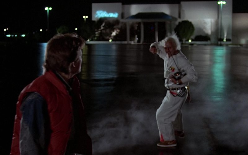Nike Sneakers (Brown) Worn by Christopher Lloyd (Dr. Emmett Brown) in Back to the Future (1985) (Image 1)
