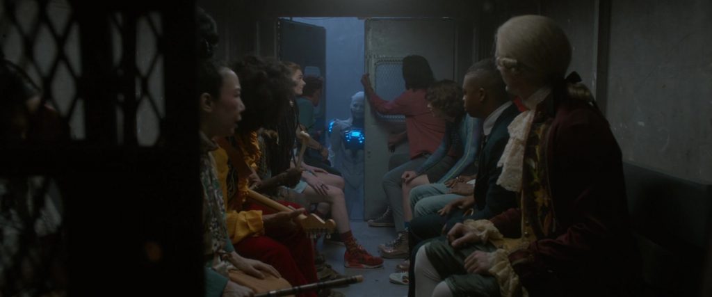Nike Sneakers (Red) of Samara Weaving as Theodora ‘Thea' Preston in Bill & Ted Face the Music (2020) (Image 1)