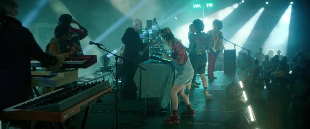 Nike Sneakers (Red) of Samara Weaving as Theodora ‘Thea' Preston in Bill & Ted Face the Music (2020) (Image 3)