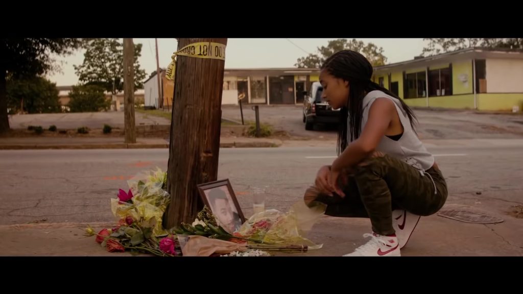 Nike Sneakers (White) With Red Sole Worn by Amandla Stenberg in The Hate U Give (2018) (Image 1)