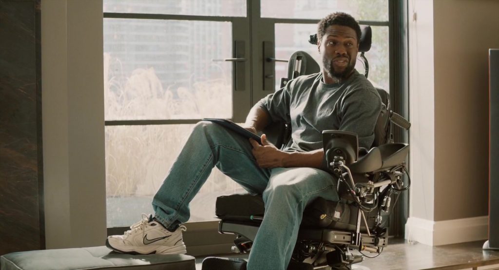 Nike Sneakers (White) Worn by Kevin Hart in The Upside (2017) (Image 10)