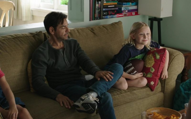 Nike Sneakers Worn by Eugenio Derbez and Wilson American Football Ball in Overboard (2018) (Image 1)