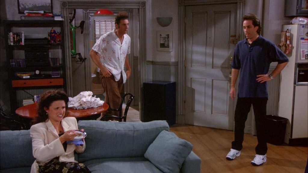 Nike Sneakers Worn by Jerry Seinfeld in Seinfeld Season 6 Episode 4 “The Chinese Woman” (1994) (Image 1)