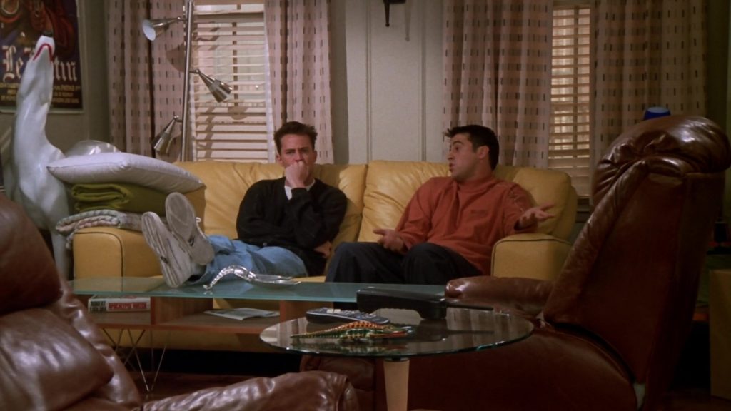 Nike Sneakers Worn by Matthew Perry (Chandler Bing) in Friends Season 5 Episode 7 “The One Where Ross Moves In” (1998) (Image 1)