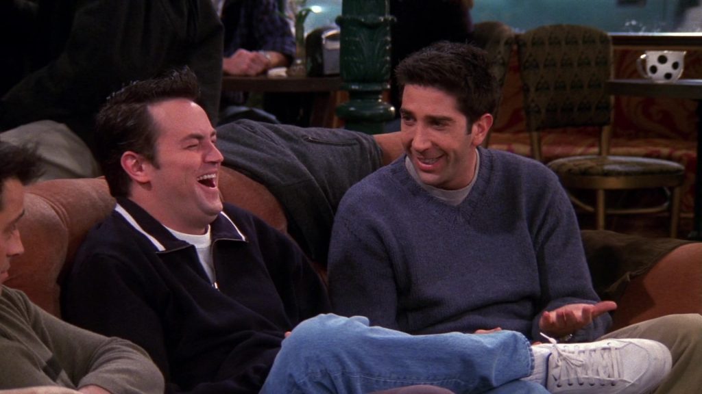 Nike Sneakers Worn by Matthew Perry (Chandler Bing) in Friends Season 6 Episode 12 “The One With the Joke” (2000) (Image 3)