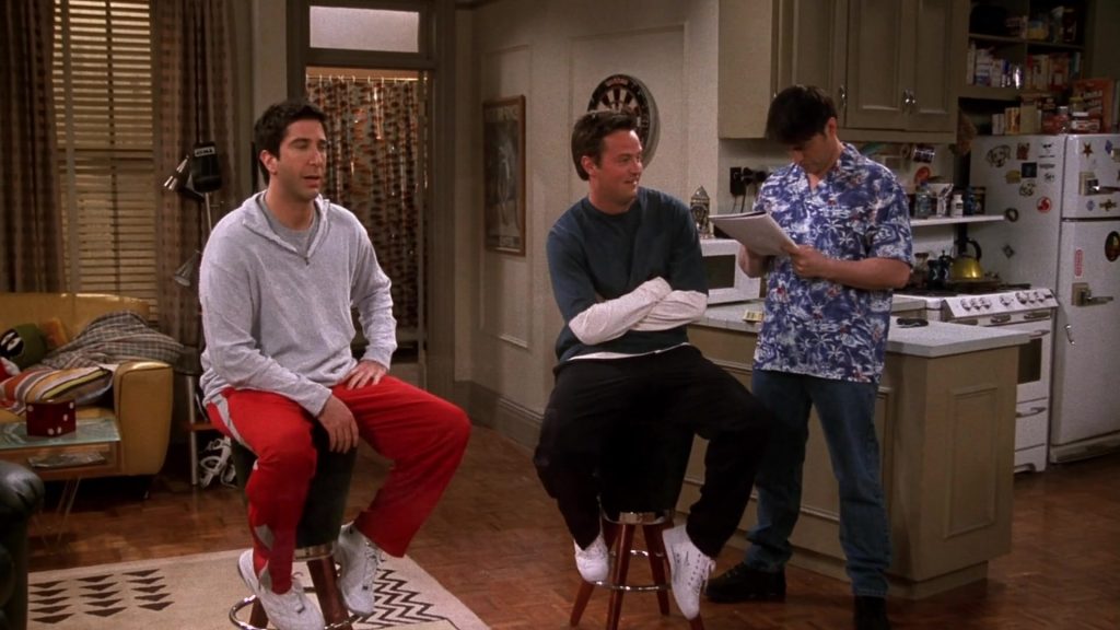 Nike Sneakers Worn by Matthew Perry (Chandler Bing) in Friends Season 8 Episode 20 “The One With the Baby Shower” (2002) (Image 2)